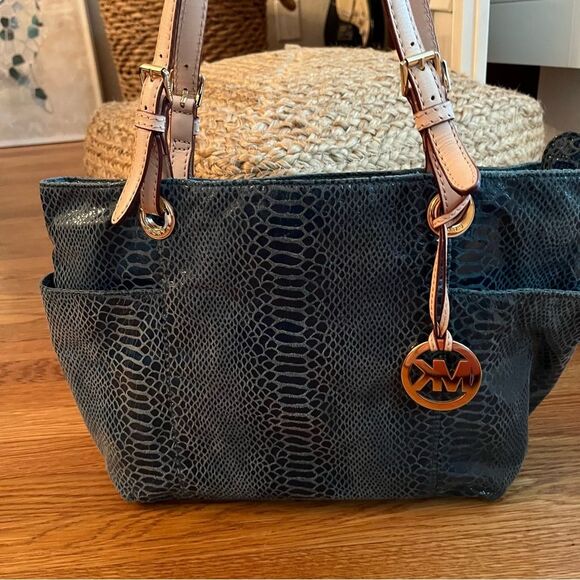 Michael Kors Snakeskin Embossed Leather Tote - super soft!
